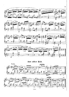 Blätter und Blüthen, Op.2: Nr.4 Aus alter Zeit by Hans Huber