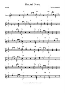 The Ash Grove: For guitar by folklore