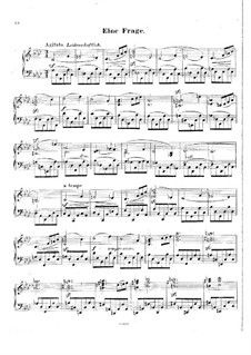 Blätter und Blüthen, Op.2: Nr.5 Eine Frage by Hans Huber