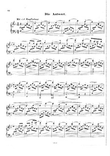 Blätter und Blüthen, Op.2: Nr.6 Die Antwort by Hans Huber