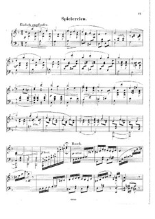 Blätter und Blüthen, Op.2: Nr.8 Spielereien by Hans Huber