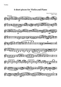 4 short pieces for Violin and Piano, Nr.3 Musette