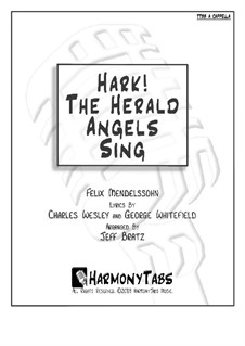 Vocal version: TTBB A Cappella by Felix Mendelssohn-Bartholdy