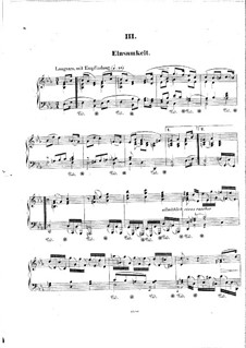 Nine Piano Pieces 'Loose Leaves', Op.7: Nr.3 Einsamkeit by Hermann Goetz