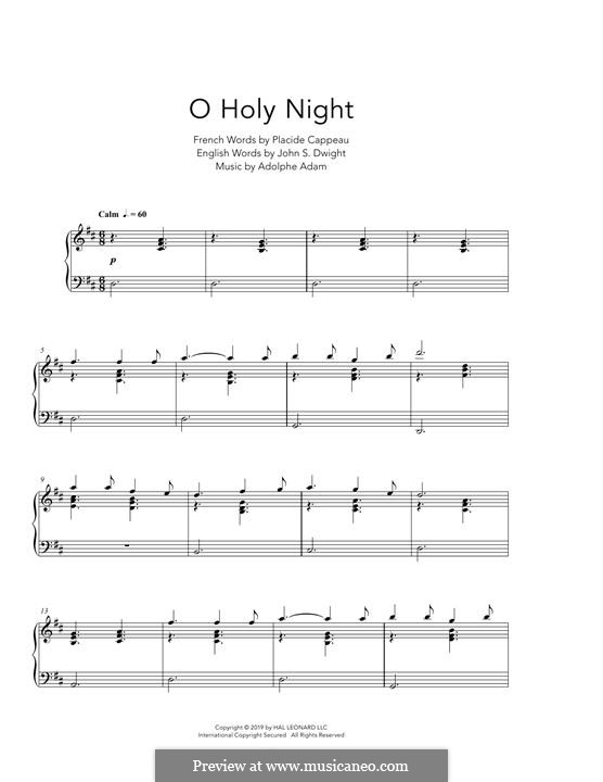 Piano version: Peaceful version by Adolphe Adam