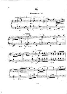 Nine Piano Pieces 'Loose Leaves', Op.7: Nr.4 Liebesscherze by Hermann Goetz