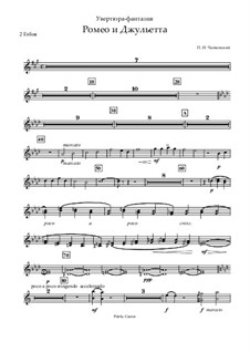 Complete Overture: Oboes part by Pyotr Tchaikovsky