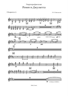 Complete Overture: Clarinets part by Pyotr Tchaikovsky