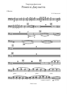 Complete Overture: Bassoons part by Pyotr Tchaikovsky