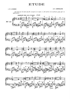 Twenty-Four Etudes for Piano, Op.20: Etude No.12 in B Flat Minor by Joseph Christoph Kessler