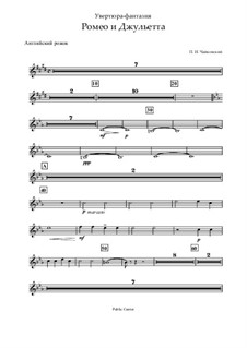 Complete Overture: Cor anglais part by Pyotr Tchaikovsky
