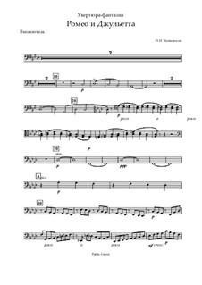 Complete Overture: Cello part by Pyotr Tchaikovsky