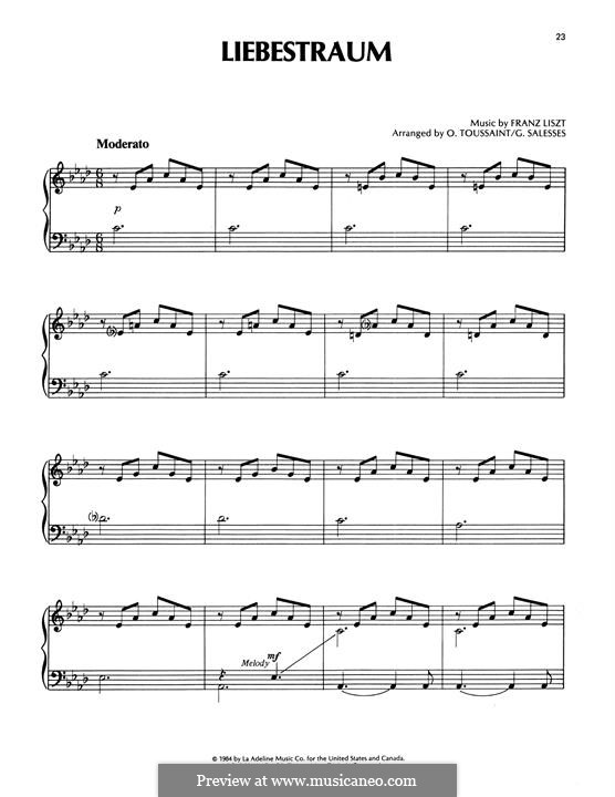 Nocturne No.3: For piano by Franz Liszt