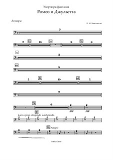Complete Overture: Timpani part by Pyotr Tchaikovsky