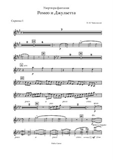 Complete Overture: Violin I part by Pyotr Tchaikovsky