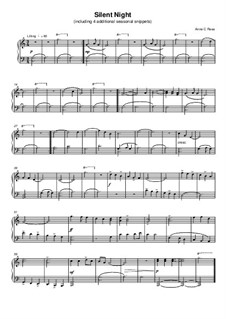 Piano version: For a single performer by Franz Xaver Gruber