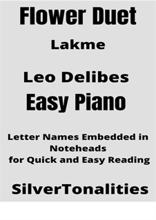 The Flower Duet: For easy piano 2nd Edition by Léo Delibes
