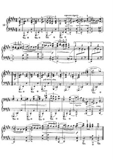 Waltz No.12: Arrangement for piano by Johannes Brahms