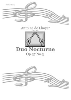 Eight Nocturnes for Two Guitars, Op.37: Nocturne No.3 in C Major by Antoine de Lhoyer