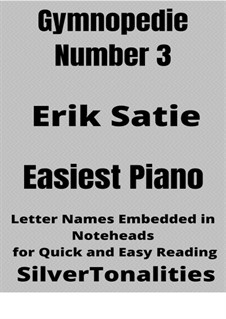 No.3: For easiest piano 2nd Edition by Erik Satie