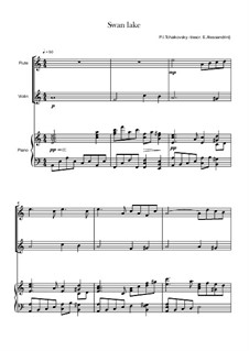 Fragments: For flute, violin and piano by Pyotr Tchaikovsky