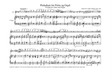 Prelude in G Minor for Flute and Organ: Score by Johan Peter Emilius Hartmann