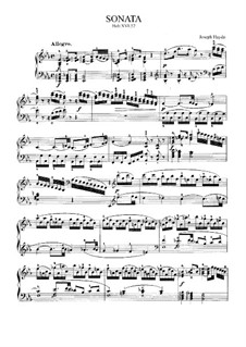 Sonata for Piano No.62 in E Flat Major, Hob.XVI/52: For a single performer by Joseph Haydn