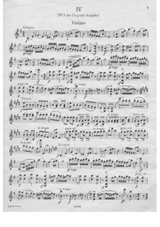 Dance No.5 in F Sharp Minor: Violin solo part (E Minor) by Johannes Brahms