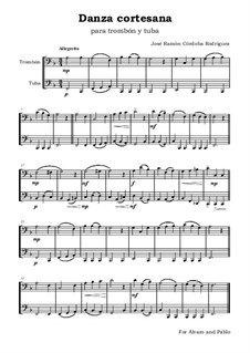 Danza cortesana: Para trombón y tuba by José Ramón Córdoba Rodríguez