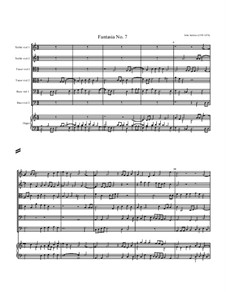 Fantasia No.7, for Six Viols and Organ: Fantasia No.7, for Six Viols and Organ by John Jenkins