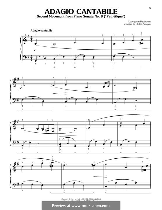 Movement II (Printable scores): For a single performer by Ludwig van Beethoven