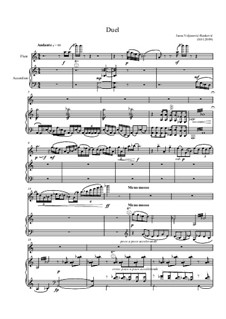 Duel and Romance for Flute and Accordion: Duel and Romance for Flute and Accordion by Jasna Veljanovic-Rankovic