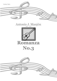 Romance No.3: For guitar by Antonio Jimenez Manjón