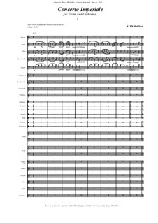 Concerto imperiale: Concerto imperiale by Sergey Zheludkov