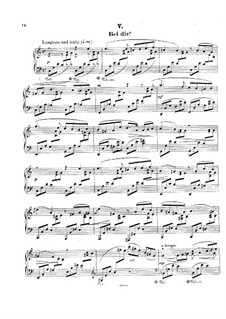 Nine Piano Pieces 'Loose Leaves', Op.7: Nr.5 Bei dir by Hermann Goetz