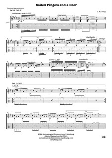 Soiled Fingers and a Deer: For acoustic guitar by J. M. Smig