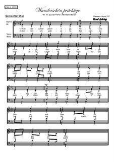 Alte Marienlieder Nr.11, Wunderschön prächtige, Op.257: Alte Marienlieder Nr.11, Wunderschön prächtige by folklore
