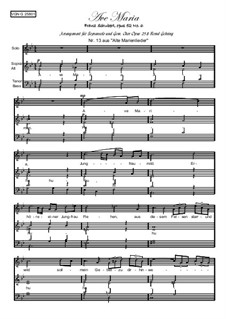 Piano-vocal score (Page 3): For soprano solo and mixed choir, Gehring 258 by Franz Schubert