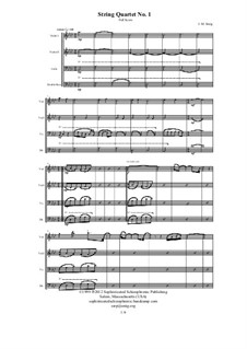 String Quartet No.1: String Quartet No.1 by J. M. Smig