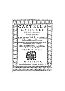 Cartella musicale: Cartella musicale by Adriano Banchieri