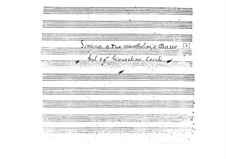 Symphony for Two Mandolins and Basso Continuo: Score by Gioacchino Cocchi