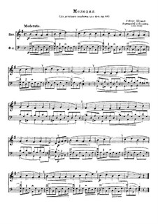 No.1 Melodie (Melody): For french horn and piano by Robert Schumann