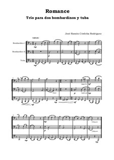 Romance: Trío para dos bombardinos y tuba by José Ramón Córdoba Rodríguez