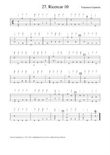 Ricercar No.10: Ricercar No.10 by Vincenzo Capirola