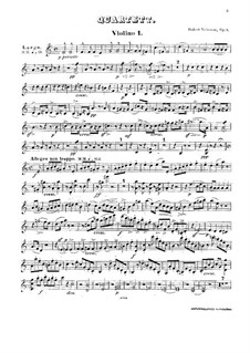 String Quartet No.1 in A Minor, Op.9: Parts by Robert Volkmann