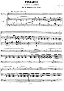 Fantasia on Themes from 'Norma' by Bellini for Flute and Piano, Op.57: Score, solo part by Giulio Briccialdi