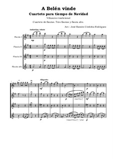 A Belén vinde: Cuarteto de flautas by folklore