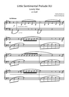 Volume 11: Prelude 41 'Lonely Man' by Galina Bobrova