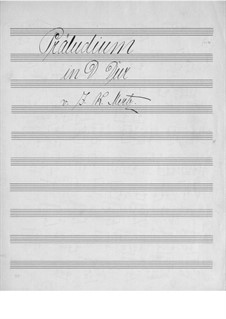 Prelude in D Major: For guitar (manuscript) by Johann Kaspar Mertz