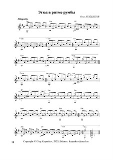 Этюд в ритме румбы, Ор.79 No.18: Этюд в ритме румбы by Oleg Kopenkov
